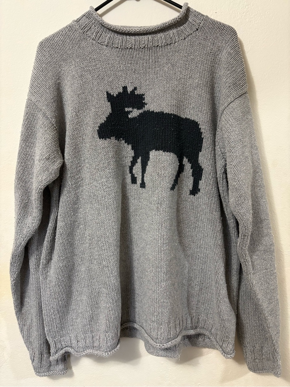 Vintage Mens Rey Wear 100% cotton hand knitted sweater size xl
